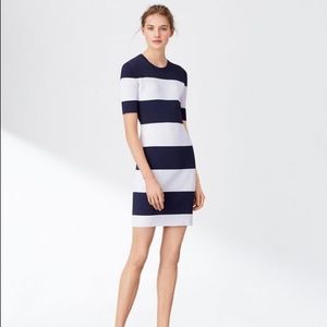 Tory Sport Striped Tech Knit Sweater Dress XL